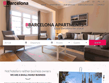 Tablet Screenshot of bbarcelonaapartments.com